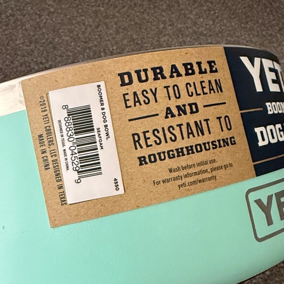 YETI Boomer  8 Cups Pet Dog Bowl Seafoam Mint Stainless Steel Pet Bowl - Picture 9 of 13